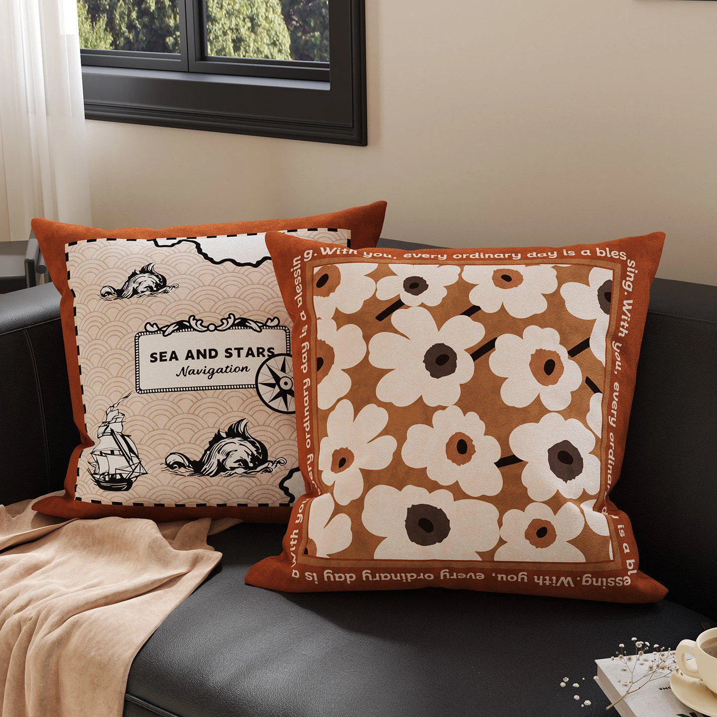 Daisy Accent Pillow Cover Set