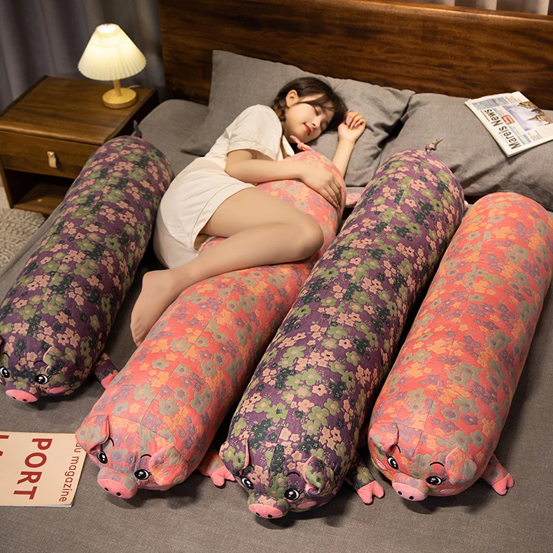 Floral Long Bolster Pillow Set