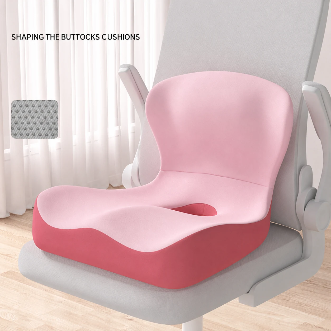 Pink Ergonomic Seat Cushion