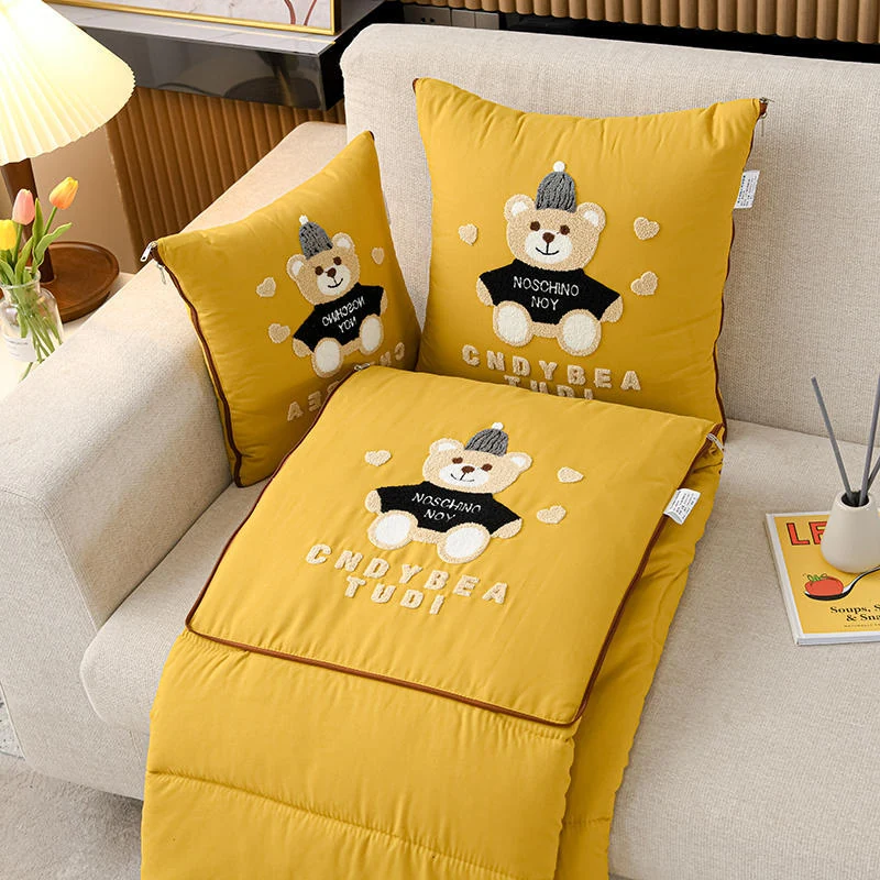 Yellow Sofa Cushion Set